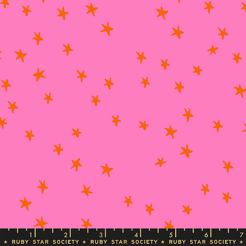 Starry Vivid Pink - Ruby Star Society Sold by the Half Yard